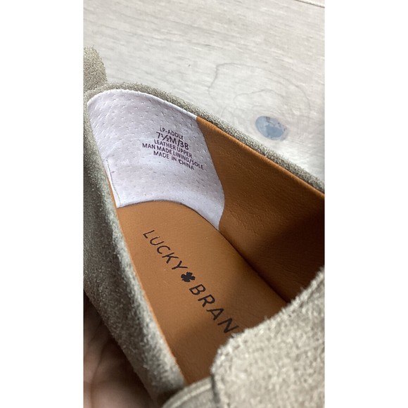 Lucky Brand Addly Slip-On  loafers flats suede leather 7.5 M women - Picture 8 of 9